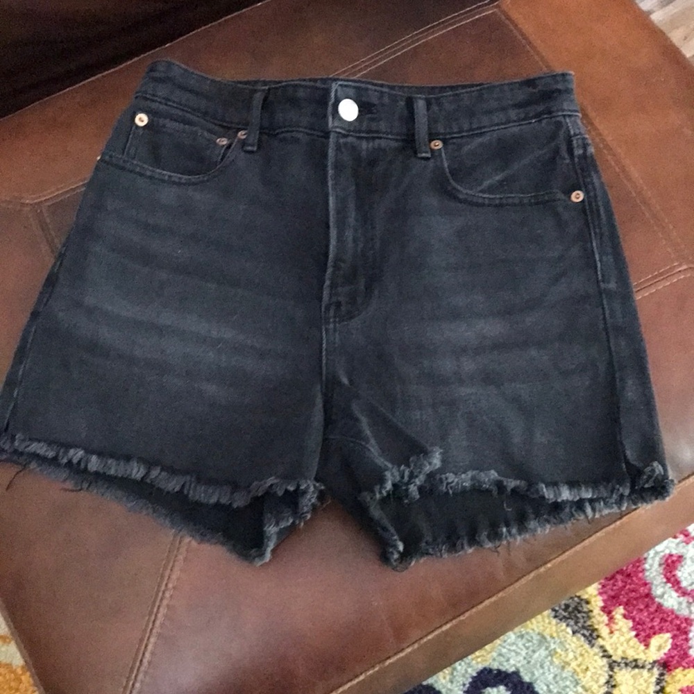 American Eagle Denim Frayed Hem Women's Shorts sz 2